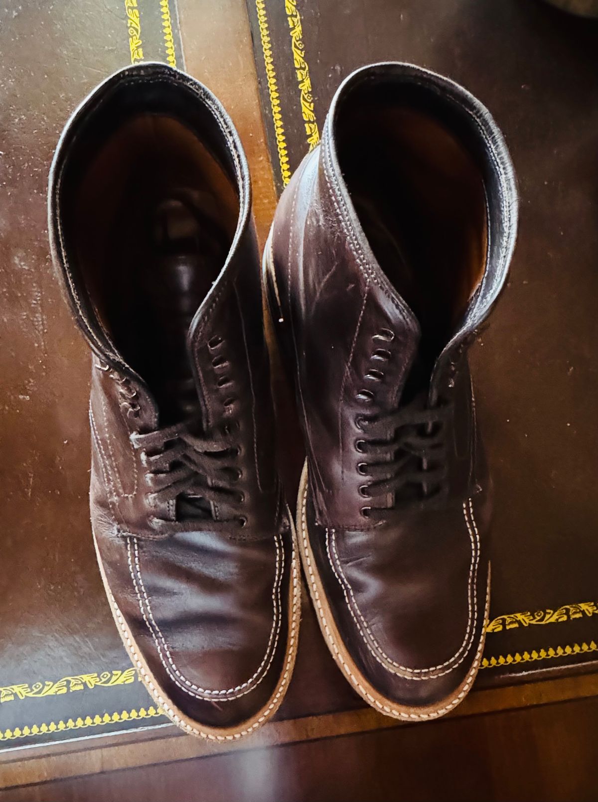 Photo by BlueMtn on February 1, 2026 of the Alden Indy Boot in Horween Brown Chromexcel.