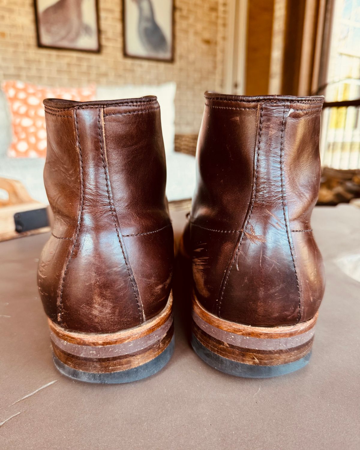 Photo by BlueMtn on March 1, 2026 of the Alden Indy Boot in Horween Brown Chromexcel.