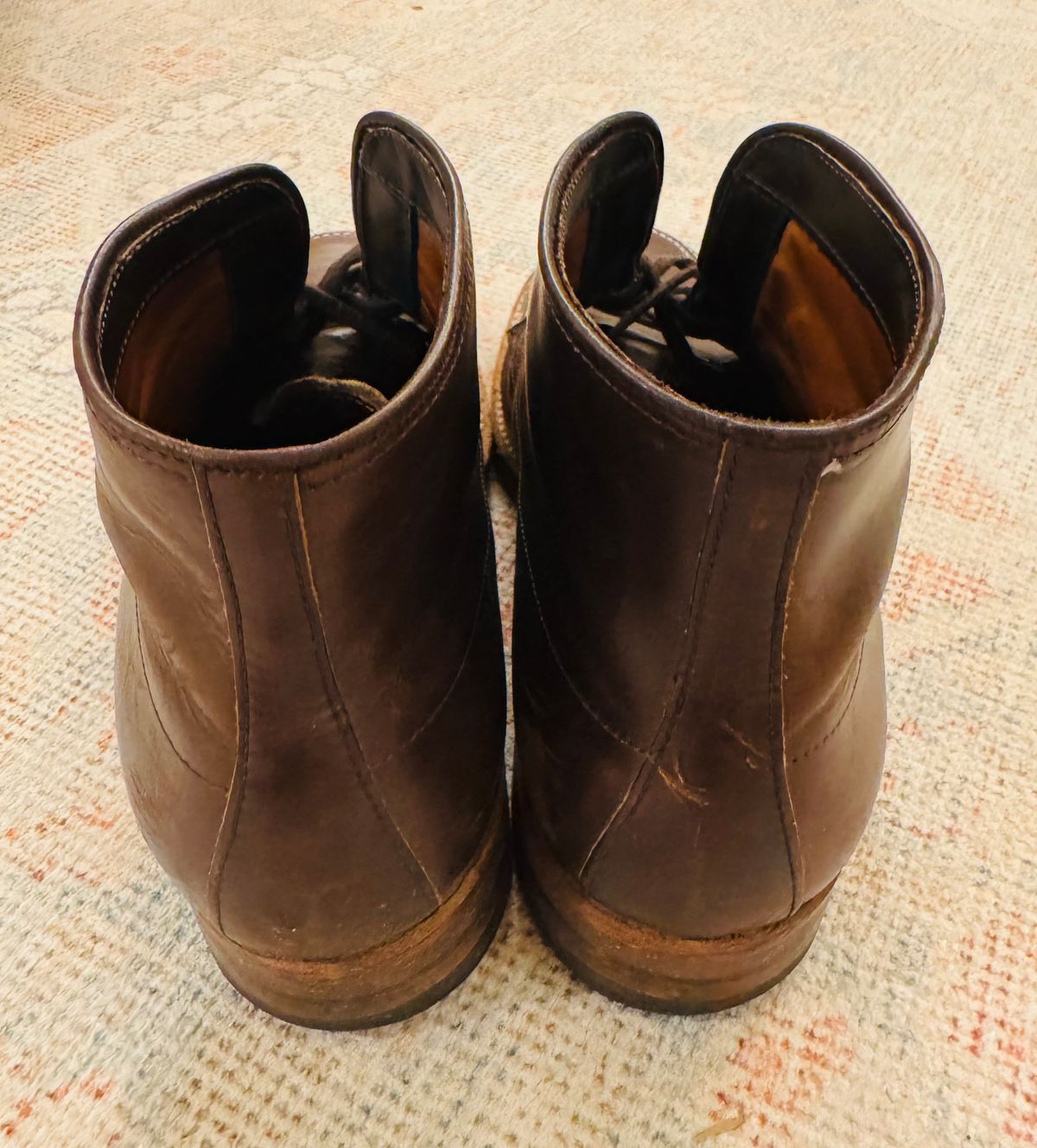 Photo by BlueMtn on April 6, 2026 of the Alden Indy Boot in Horween Brown Chromexcel.