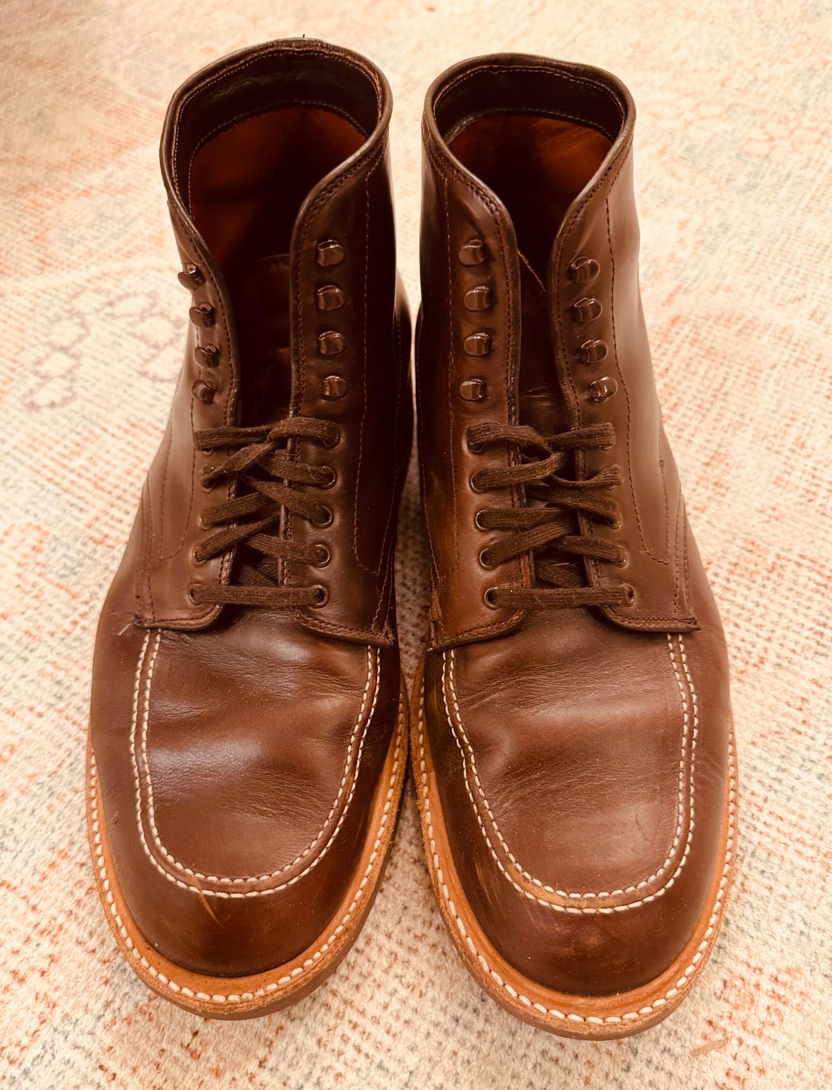 Photo by BlueMtn on April 6, 2026 of the Alden Indy Boot in Horween Brown Chromexcel.
