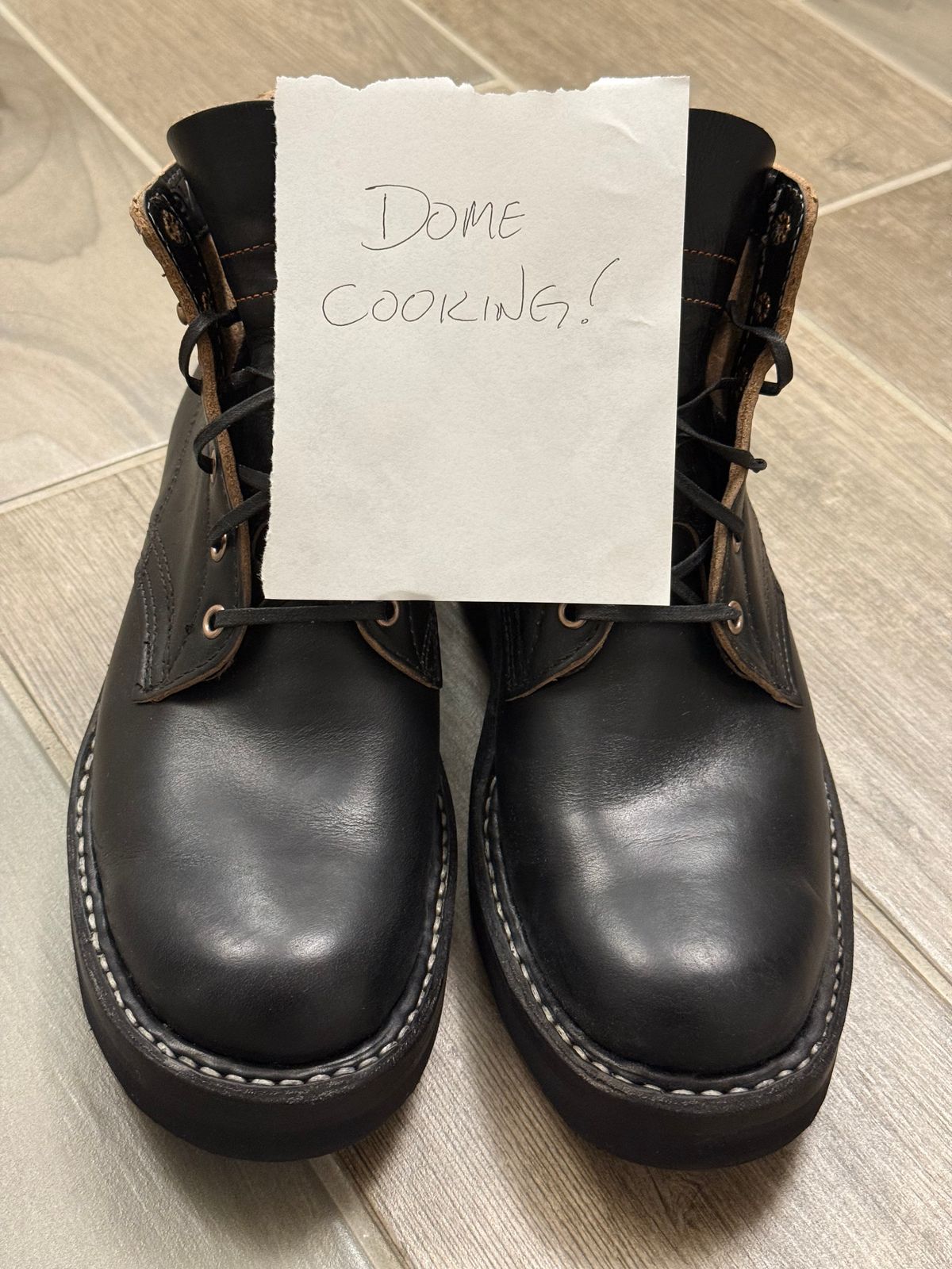 Photo by blove13 on November 2, 2025 of the White's Semi-Dress in Horween Black Teacore Chromexcel.