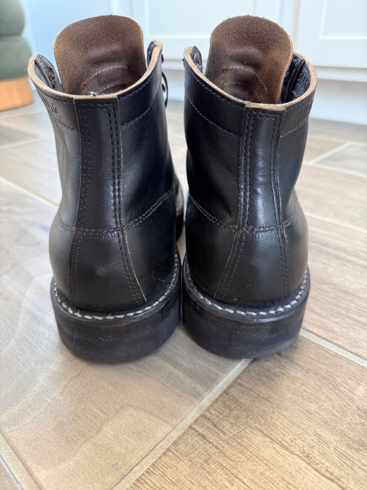 Photo by blove13 on December 5, 2025 of the White's Semi-Dress in Horween Black Teacore Chromexcel.