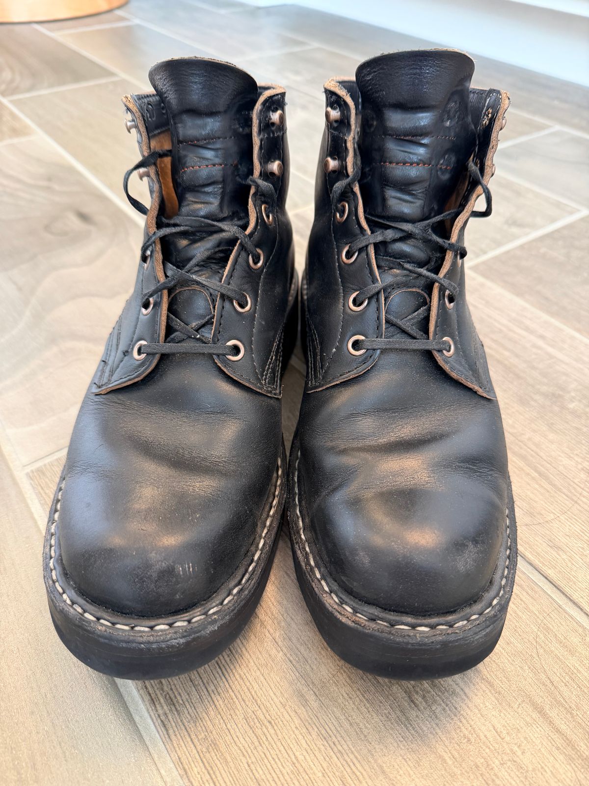 Photo by blove13 on January 5, 2026 of the White's Semi-Dress in Horween Black Teacore Chromexcel.