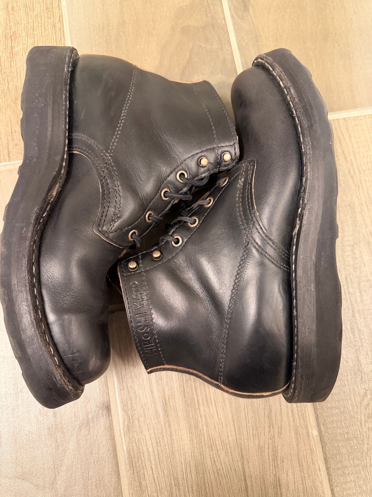 Photo by blove13 on March 6, 2026 of the White's Semi-Dress in Horween Black Teacore Chromexcel.