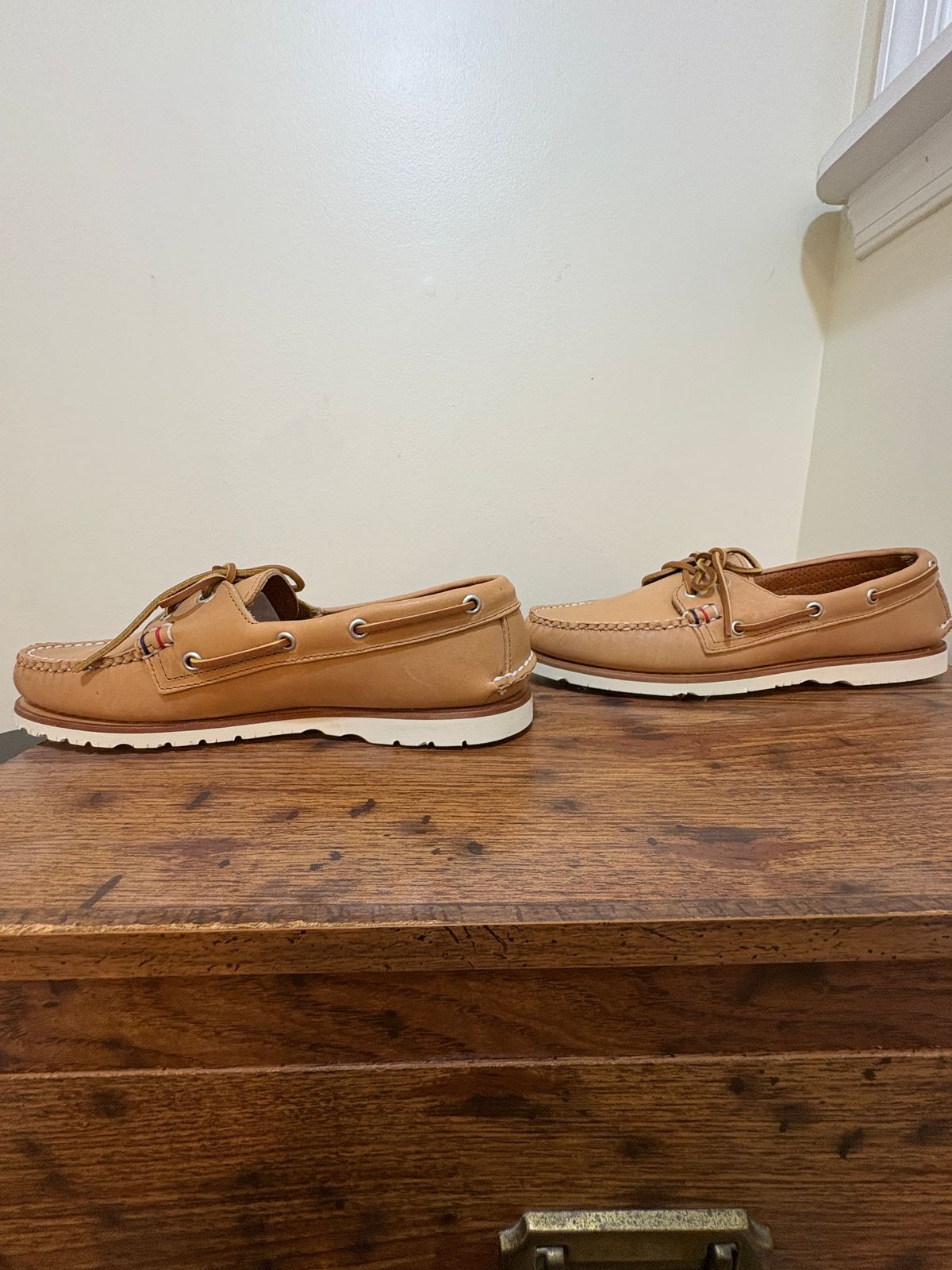 Photo by mailmiomistero on November 6, 2024 of the Rancourt & Co. x Sperry Boat Shoe in Horween Natural Essex.