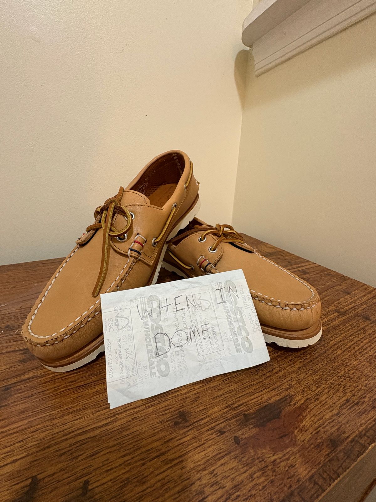 Photo by mailmiomistero on November 6, 2024 of the Rancourt & Co. x Sperry Boat Shoe in Horween Natural Essex.