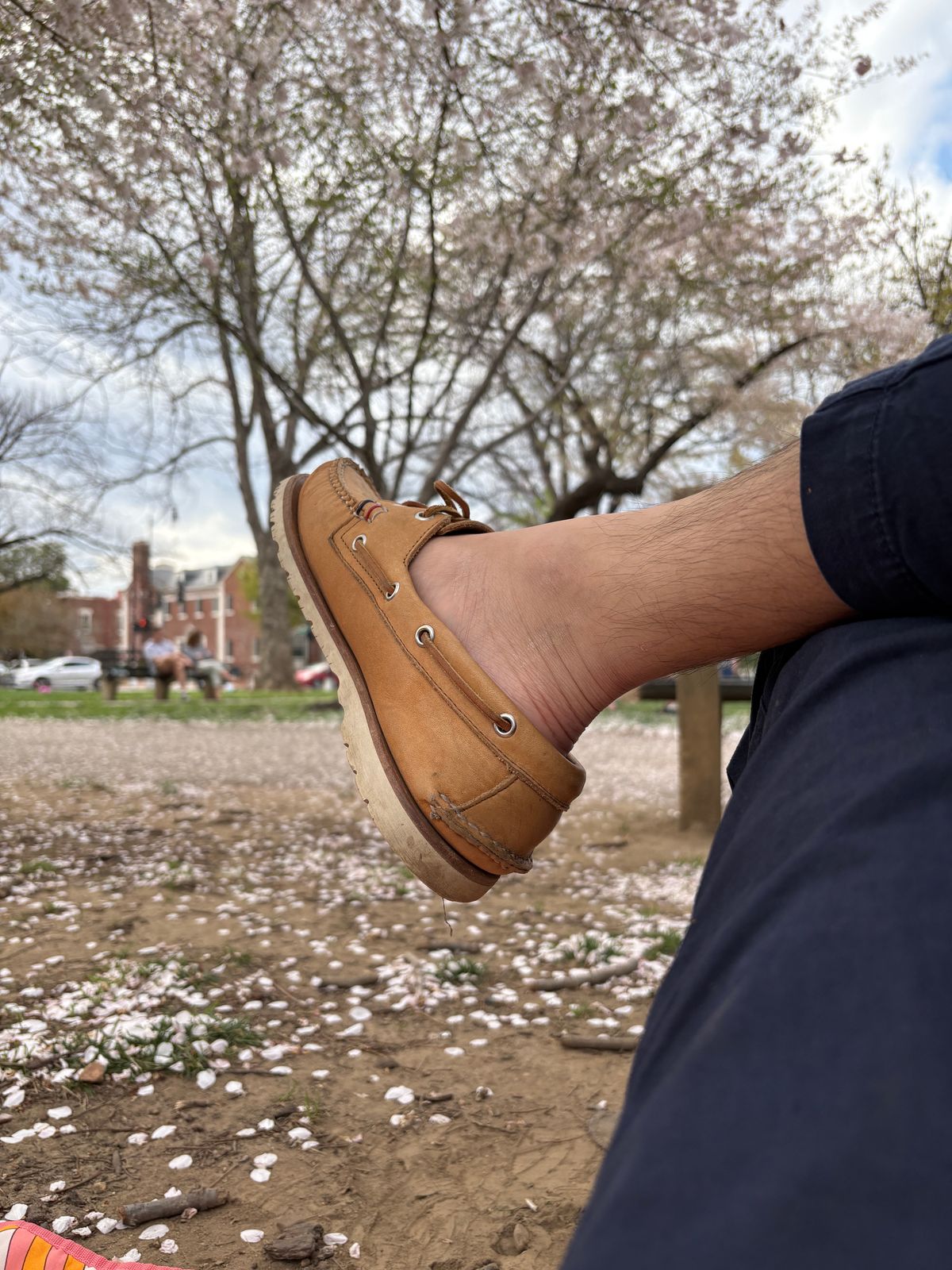 Photo by mailmiomistero on March 30, 2025 of the Rancourt & Co. x Sperry Boat Shoe in Horween Natural Essex.