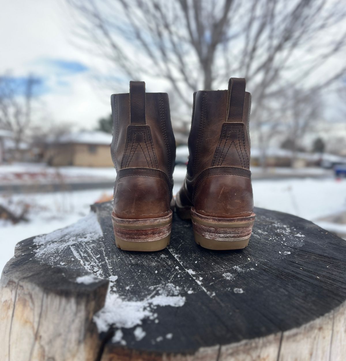 Photo by bamcg on December 5, 2025 of the Nicks Work Chelsea in Horween Predator Natural.