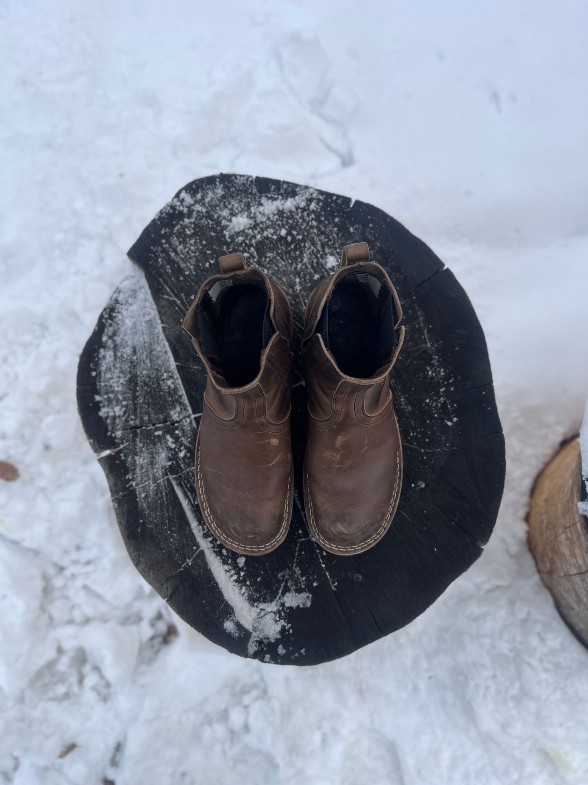 Photo by bamcg on December 5, 2025 of the Nicks Work Chelsea in Horween Predator Natural.