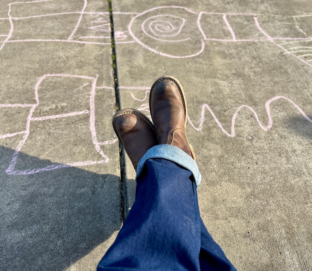 Photo by bamcg on January 4, 2026 of the Nicks Work Chelsea in Horween Predator Natural.