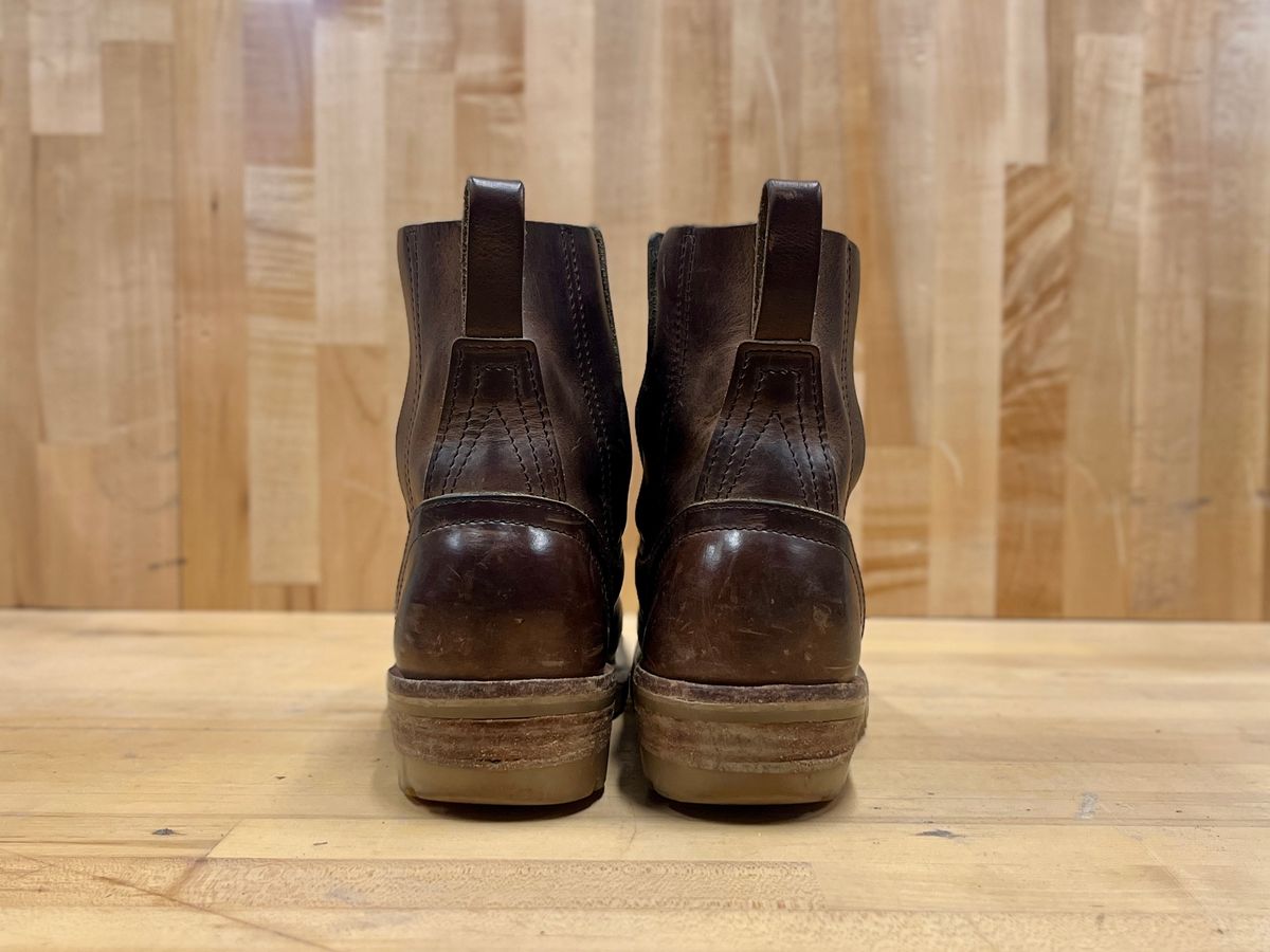 Photo by bamcg on March 4, 2026 of the Nicks Work Chelsea in Horween Predator Natural.