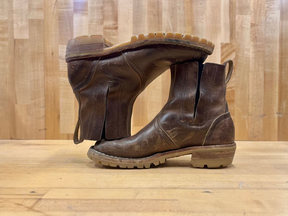 Photo by bamcg on March 4, 2026 of the Nicks Work Chelsea in Horween Predator Natural.