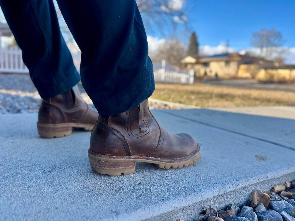 Photo by bamcg on February 17, 2026 of the Nicks Work Chelsea in Horween Predator Natural.