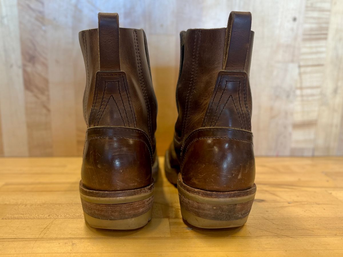 Photo by bamcg on April 2, 2026 of the Nicks Work Chelsea in Horween Predator Natural.