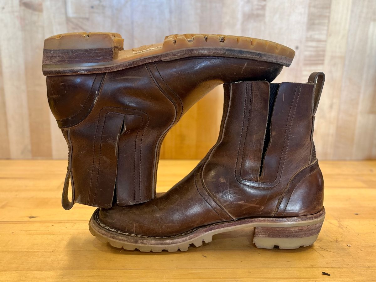 Photo by bamcg on April 2, 2026 of the Nicks Work Chelsea in Horween Predator Natural.