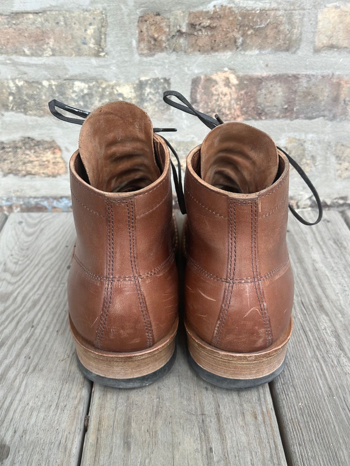 Photo by MidwestIsBest on February 5, 2026 of the White's Semi-Dress in Maryam Toscanello Horsebutt.