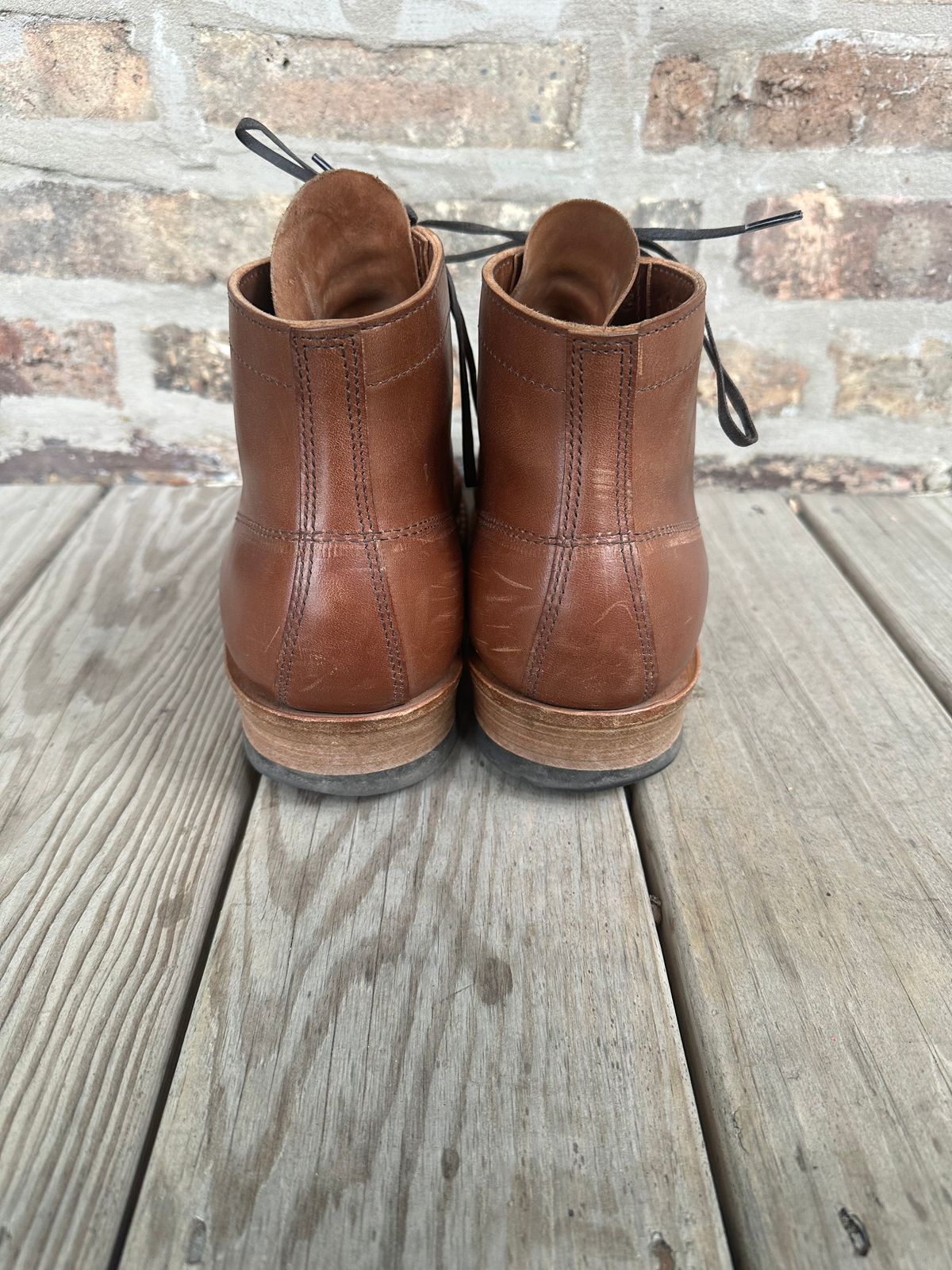 Photo by MidwestIsBest on April 3, 2026 of the White's Semi-Dress in Maryam Toscanello Horsebutt.