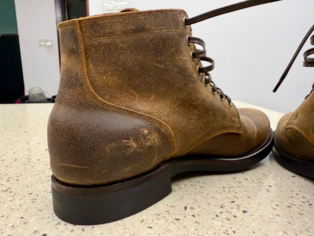 Photo by chfoong on January 27, 2025 of the Viberg Service Boot in Rawhide Waxy Commander.