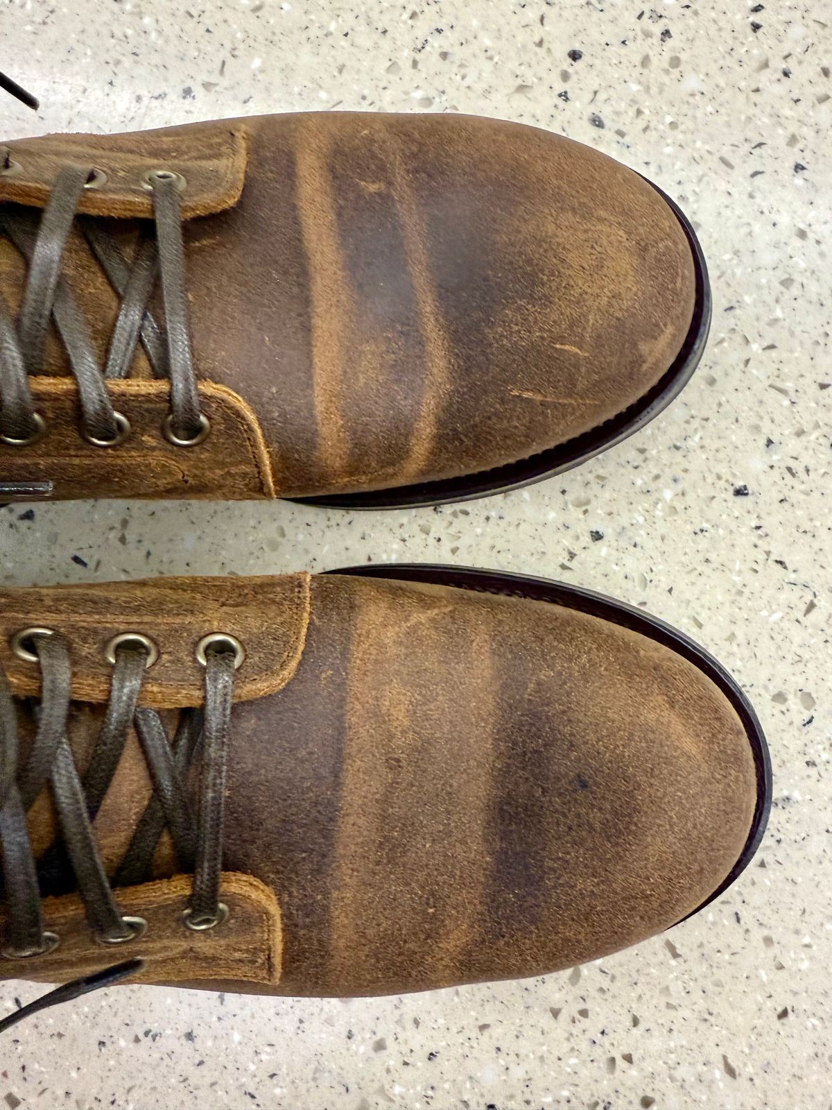 Photo by chfoong on January 27, 2025 of the Viberg Service Boot in Rawhide Waxy Commander.