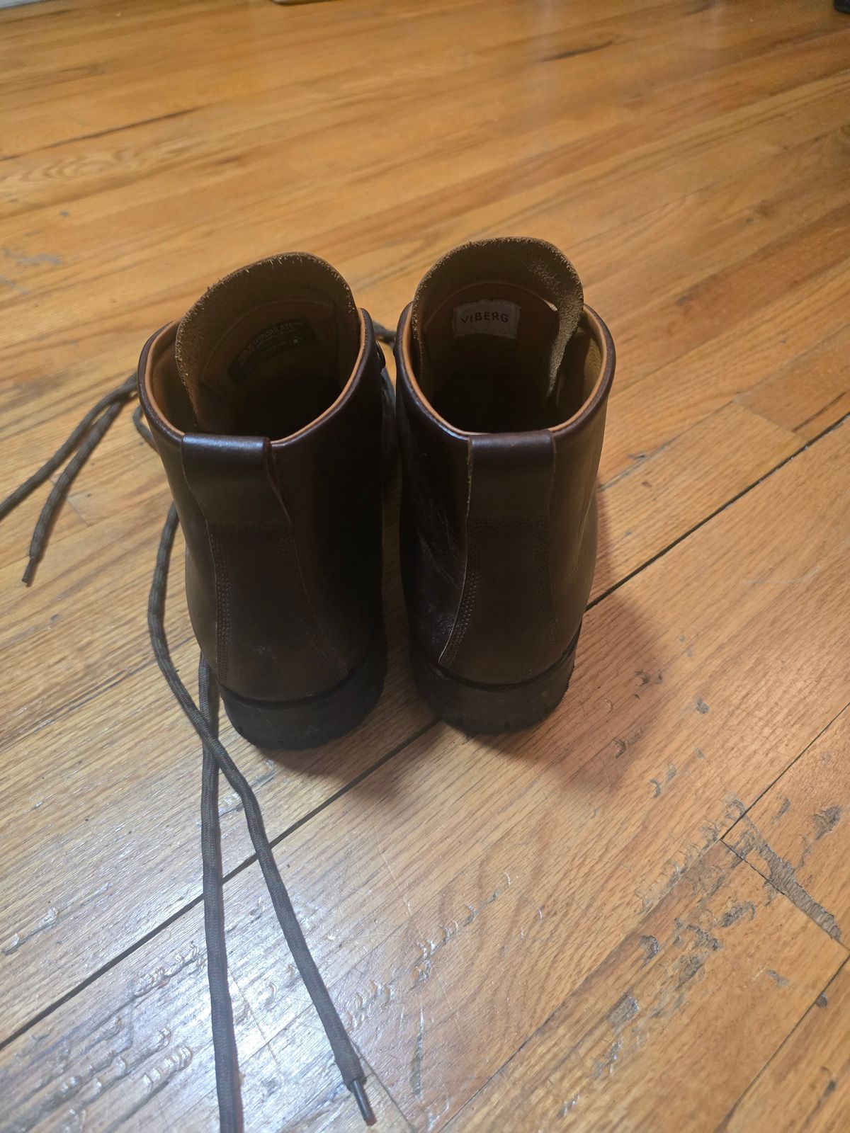 Photo by drb725 on December 6, 2025 of the Viberg Hiker in C.F. Stead Whiskey Phoenix.