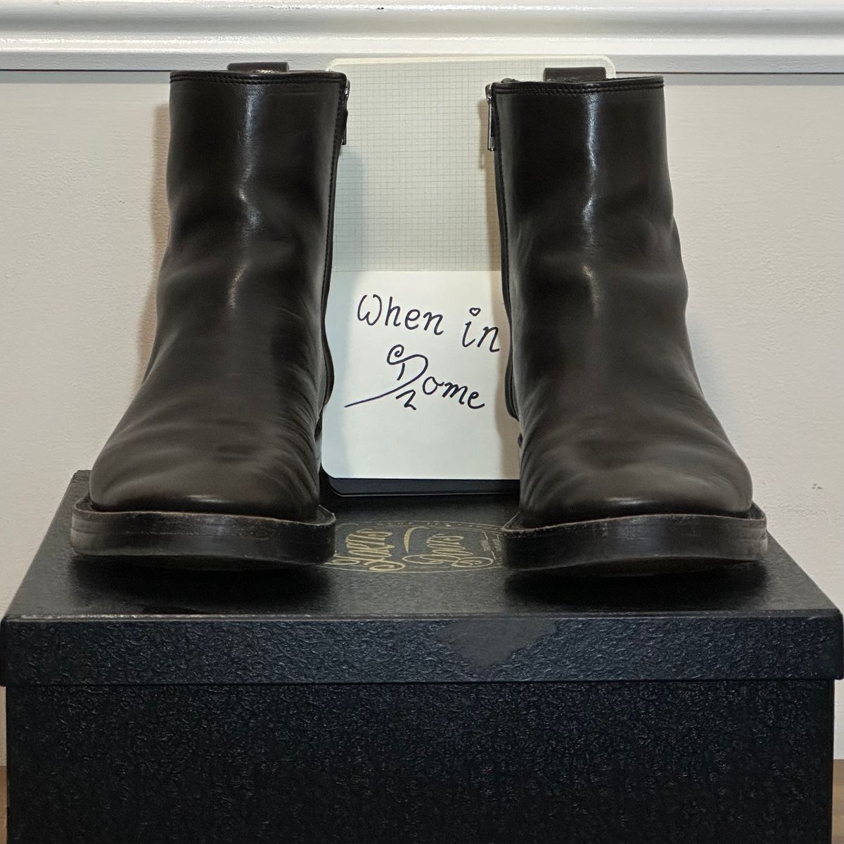 Photo by pMattp on November 4, 2024 of the Fortis Boots Antasena in Maryam Asfalto Horsebutt.