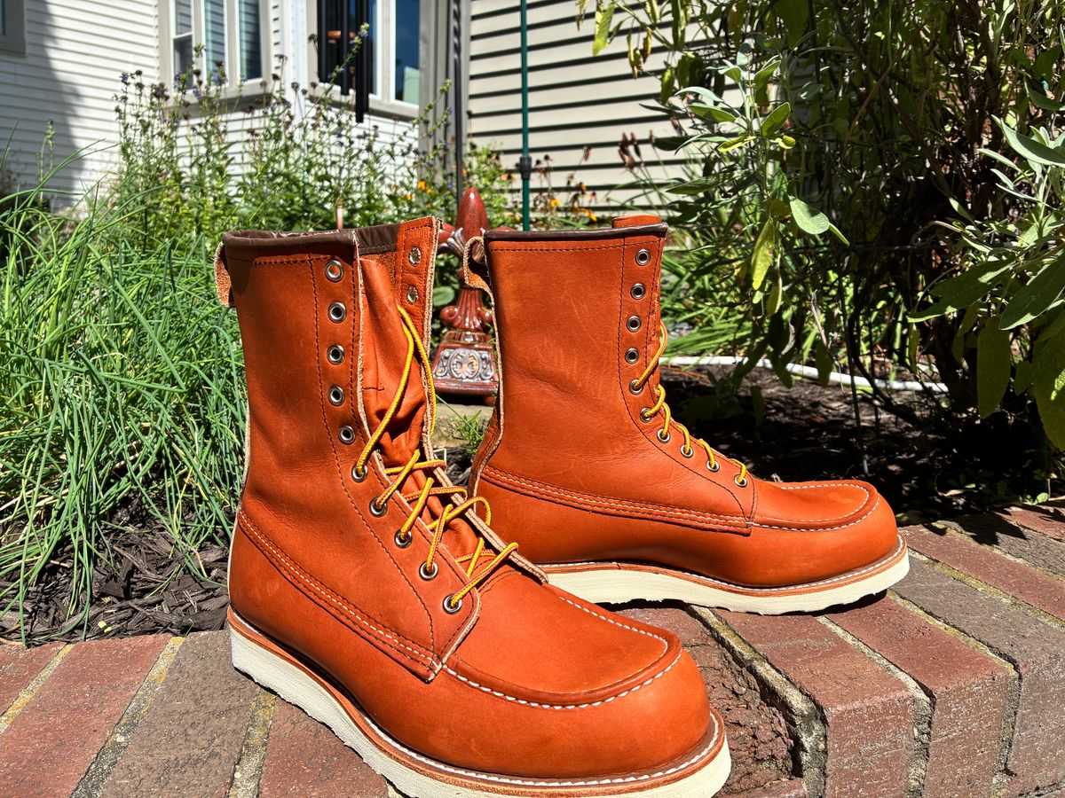Photo by RedWingUser_05 on September 4, 2025 of the Red Wing 8-Inch Classic Moc in S.B. Foot Oro Legacy.