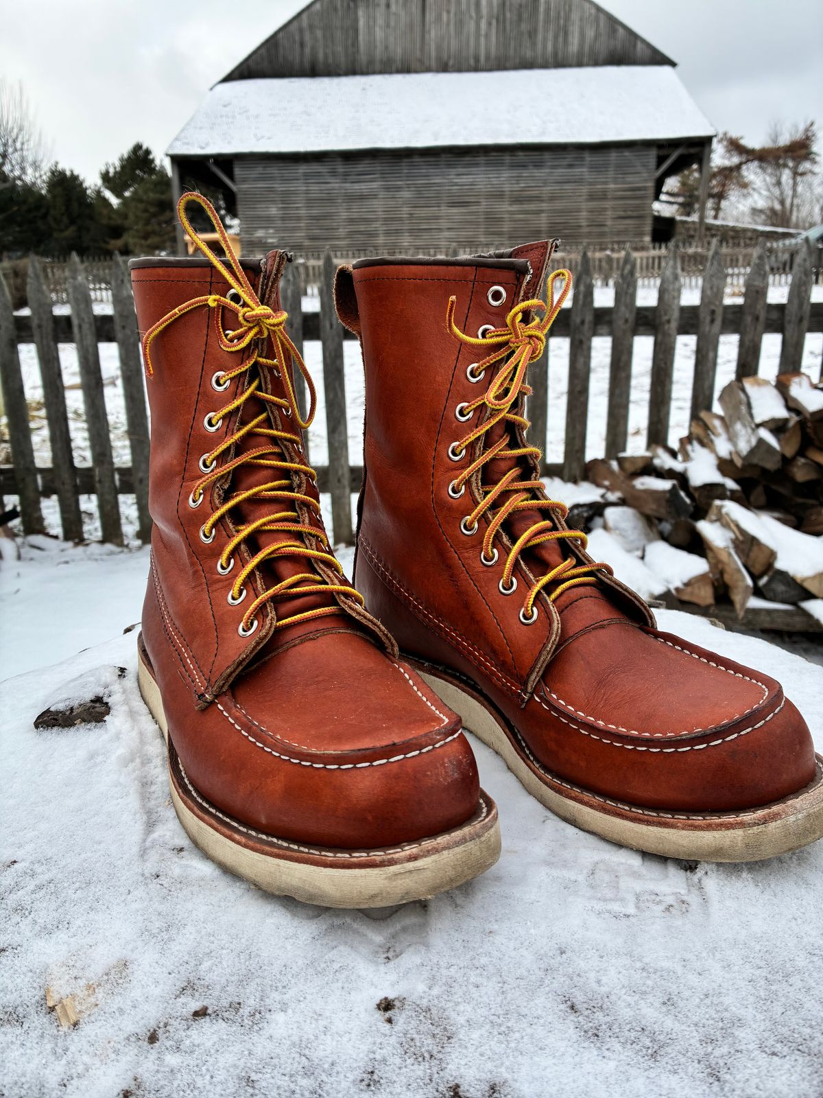 Photo by RedWingUser_05 on December 29, 2025 of the Red Wing 877 in S.B. Foot Oro Legacy.