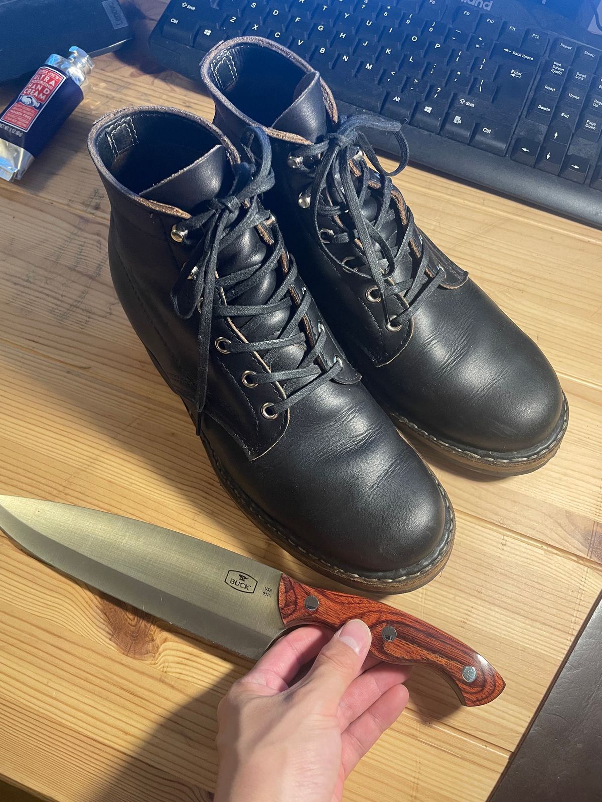 Photo by Kacchan0611 on November 2, 2025 of the White's Semi-Dress in Seidel Black Double Shot.