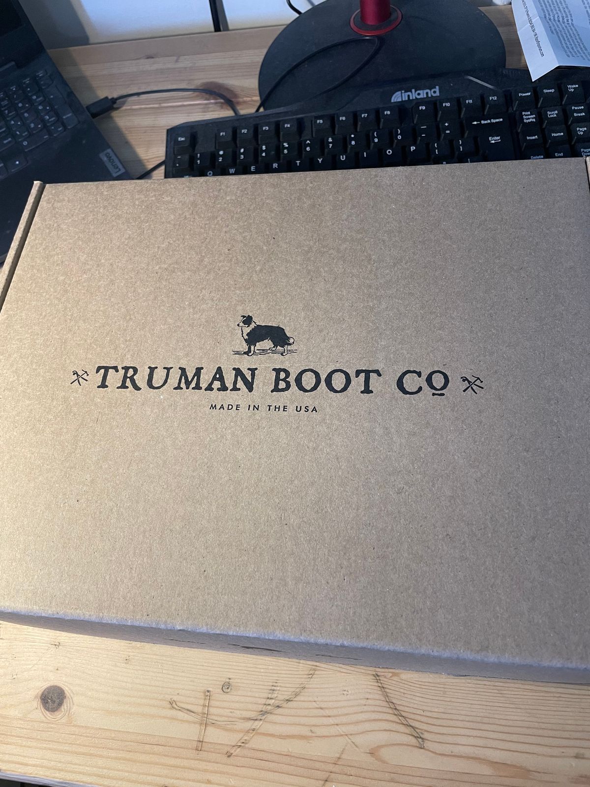 Photo by Kacchan0611 on October 28, 2024 of the Truman Cap Toe Boot in Navy Horse Rump.