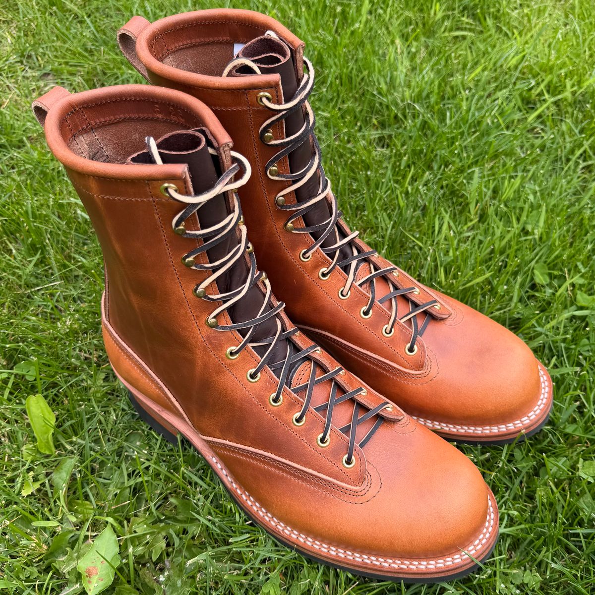 Photo by dyl on May 22, 2026 of the Nicks Lace To Toe in Wickett & Craig Natural Double Stuffed.