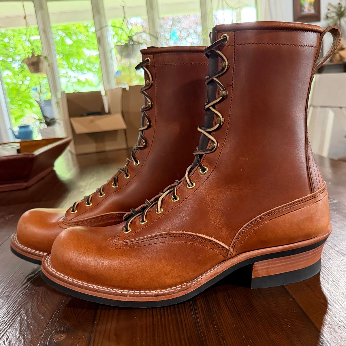 Photo by dyl on May 22, 2026 of the Nicks Lace To Toe in Wickett & Craig Natural Double Stuffed.