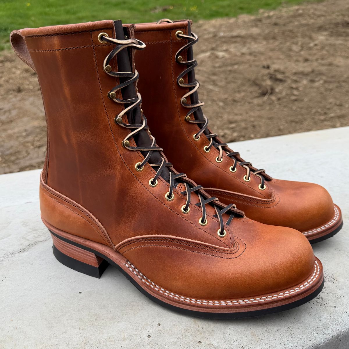 Photo by dyl on May 22, 2026 of the Nicks Lace To Toe in Wickett & Craig Natural Double Stuffed.