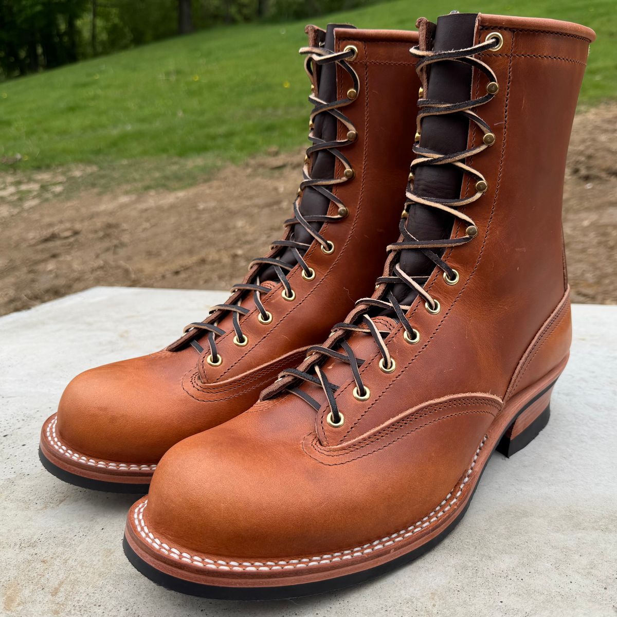 Photo by dyl on May 22, 2026 of the Nicks Lace To Toe in Wickett & Craig Natural Double Stuffed.