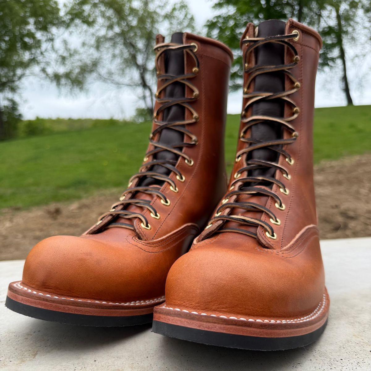 Photo by dyl on May 22, 2026 of the Nicks Lace To Toe in Wickett & Craig Natural Double Stuffed.