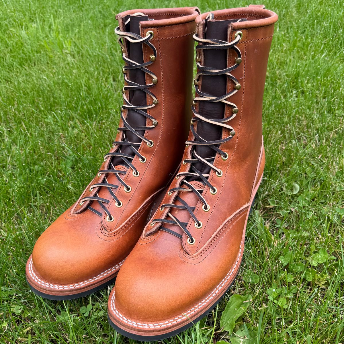 Photo by dyl on May 22, 2026 of the Nicks Lace To Toe in Wickett & Craig Natural Double Stuffed.