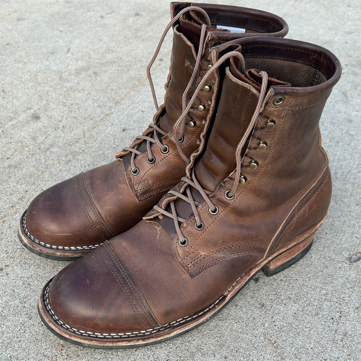 Photo by dyl on March 24, 2026 of the Nicks Custom Model in Horween Natural Predator.