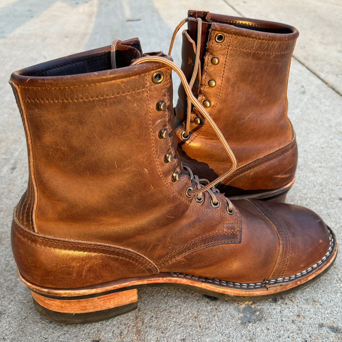 Photo by dyl on March 24, 2026 of the Nicks Custom Model in Horween Natural Predator.