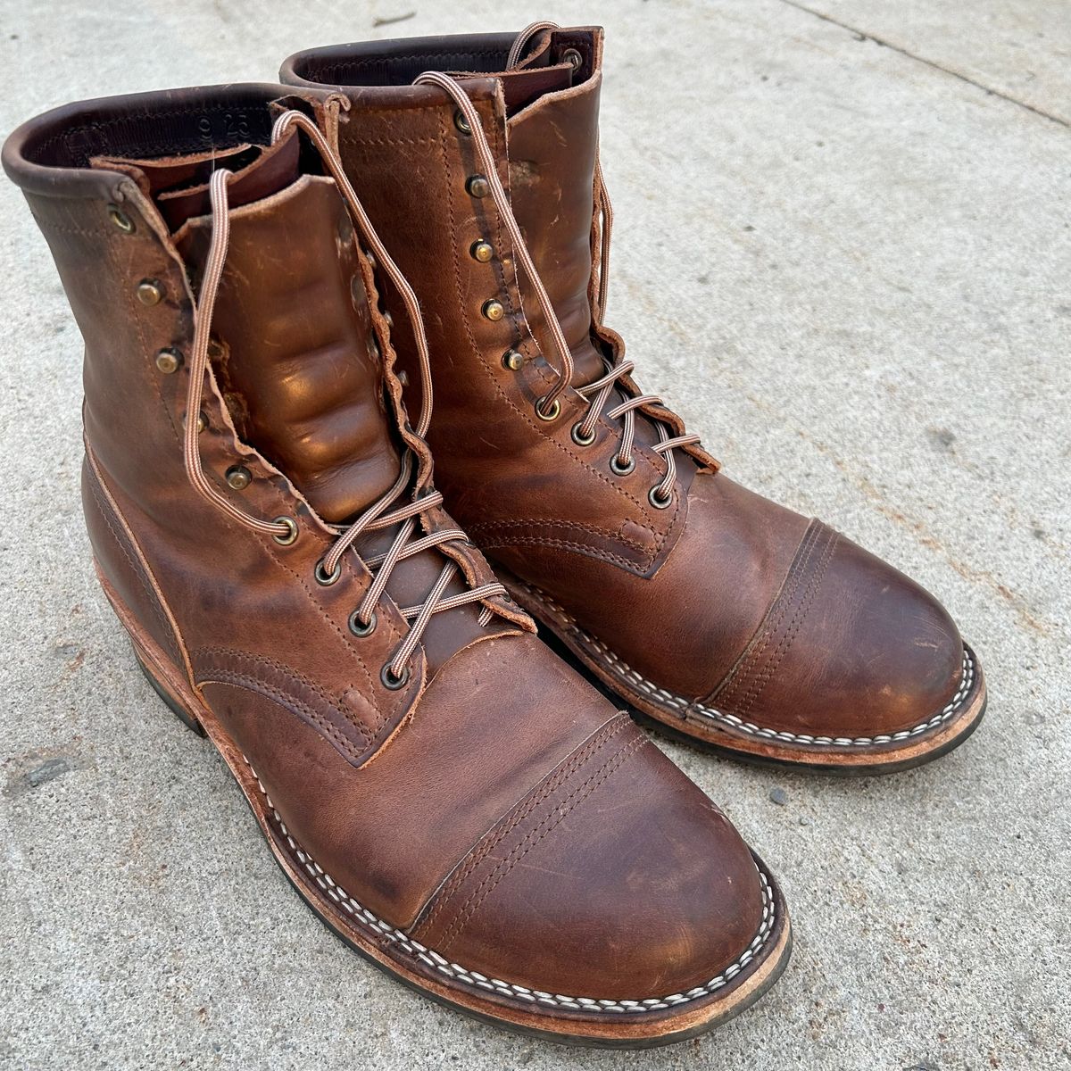 Photo by dyl on March 24, 2026 of the Nicks Custom Model in Horween Natural Predator.
