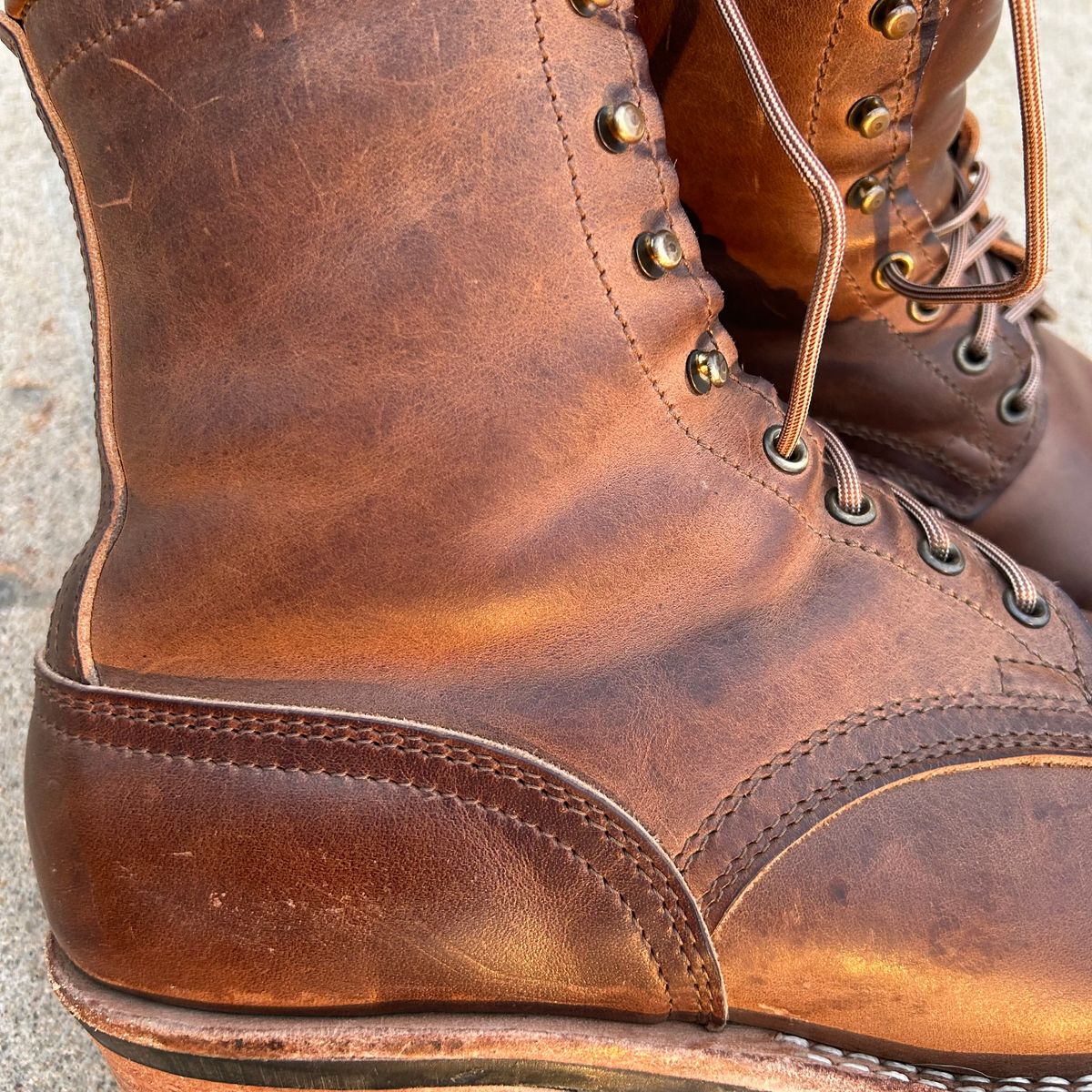 Photo by dyl on March 24, 2026 of the Nicks Custom Model in Horween Natural Predator.