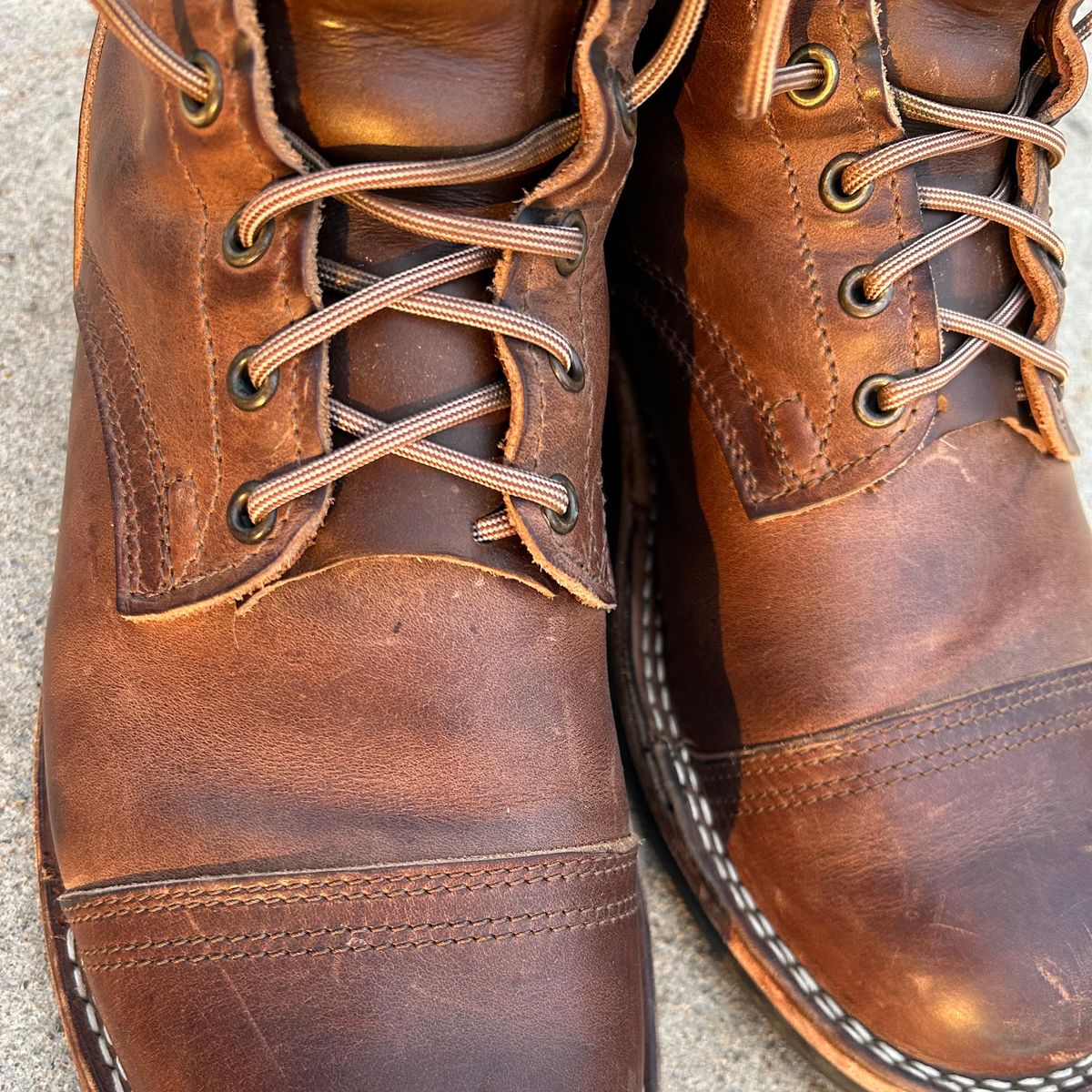 Photo by dyl on March 24, 2026 of the Nicks Custom Model in Horween Natural Predator.