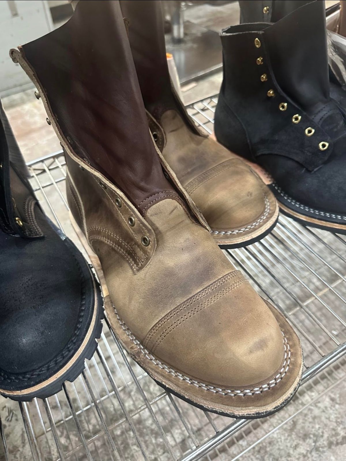 Photo by dyl on September 3, 2025 of the Nicks Custom Model in Horween Natural Predator.