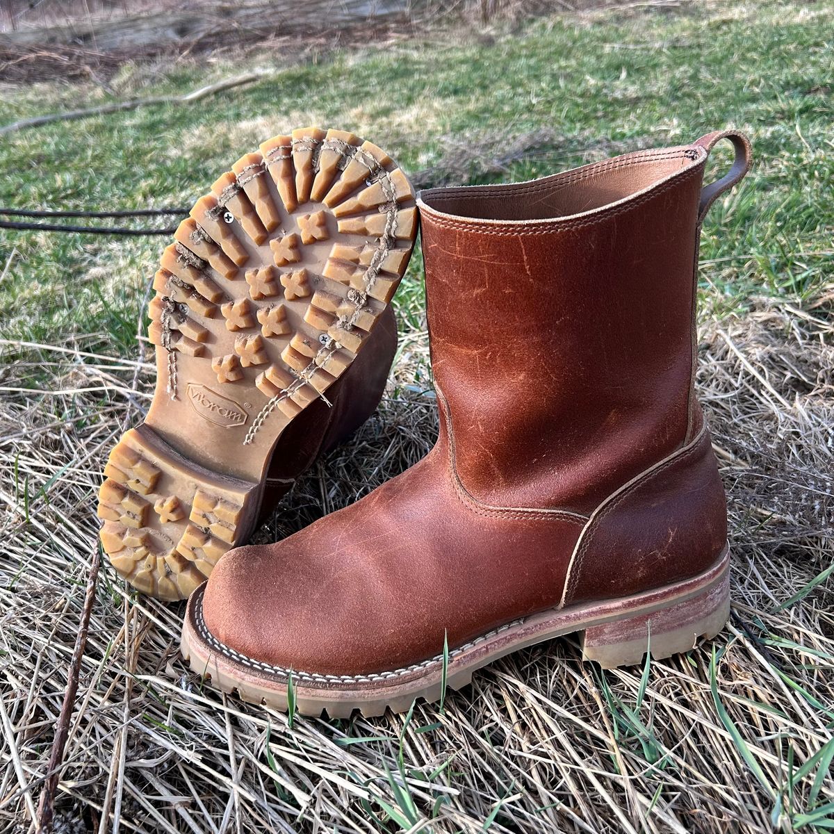 Photo by dyl on March 25, 2025 of the Nicks Wellington in Horween Ember Waxed Flesh.