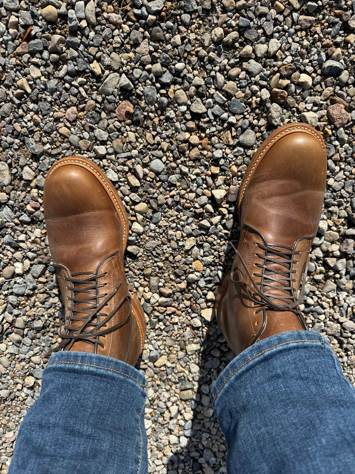 Photo by USMC_K9_VET on November 1, 2024 of the Viberg Service Boot in Camel Oiled Calf.