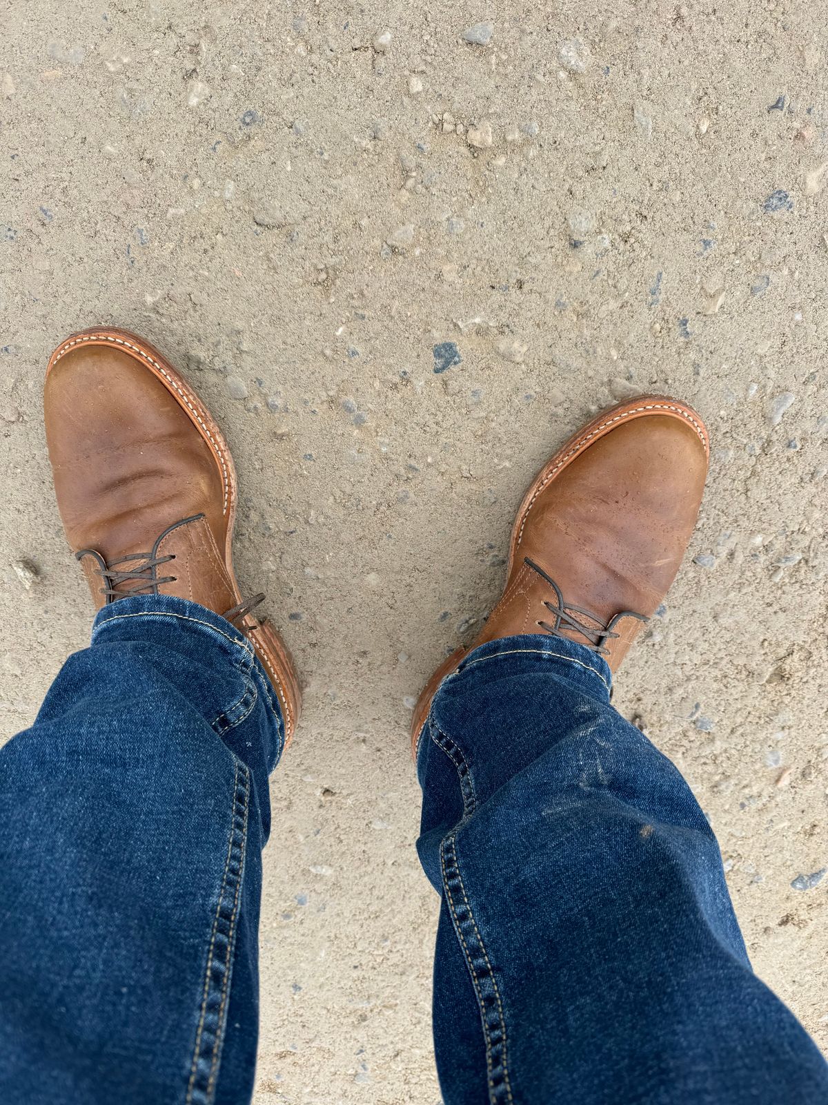 Photo by USMC_K9_VET on November 12, 2024 of the Viberg Service Boot in Camel Oiled Calf.