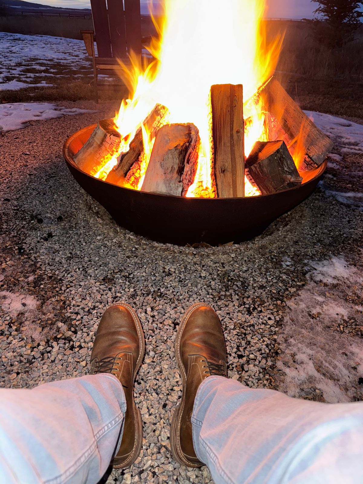 Photo by USMC_K9_VET on December 13, 2024 of the Viberg Service Boot in Camel Oiled Calf.