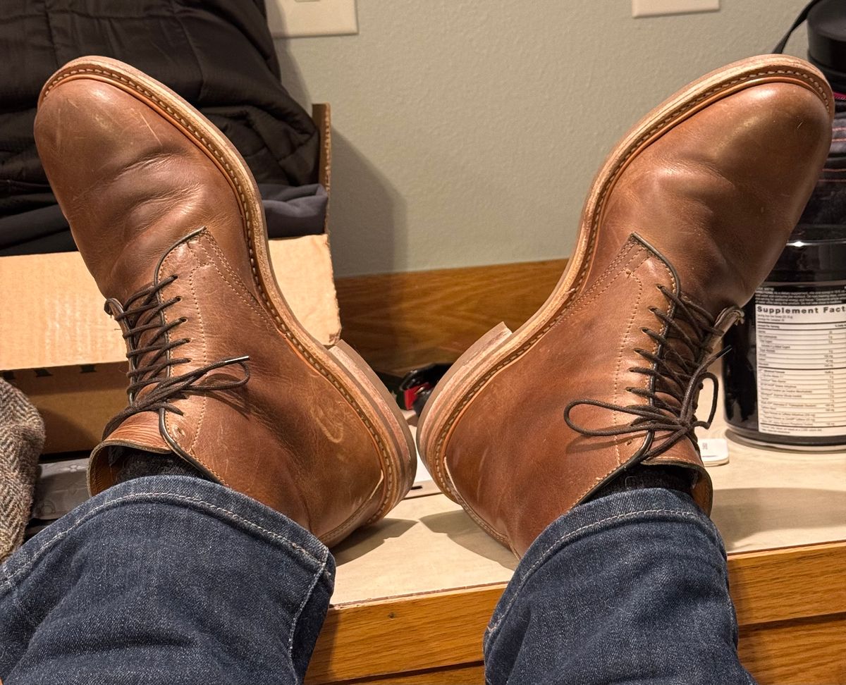 Photo by USMC_K9_VET on December 27, 2024 of the Viberg Service Boot in Camel Oiled Calf.