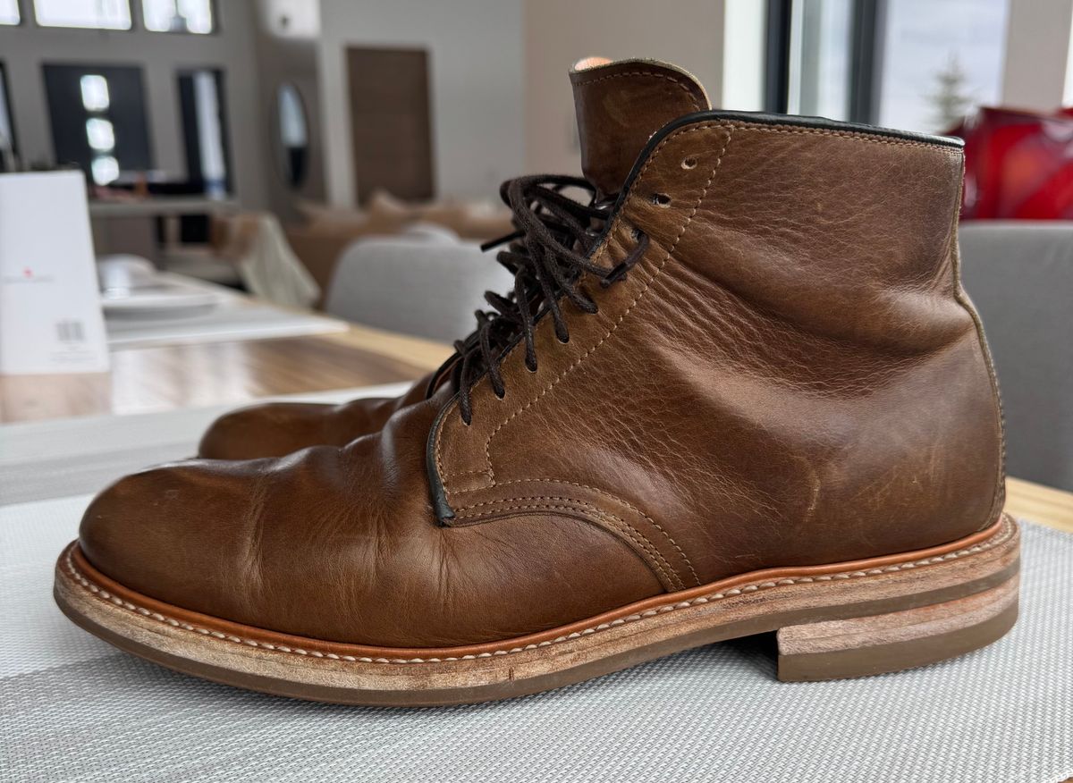 Photo by USMC_K9_VET on January 3, 2025 of the Viberg Service Boot in Camel Oiled Calf.