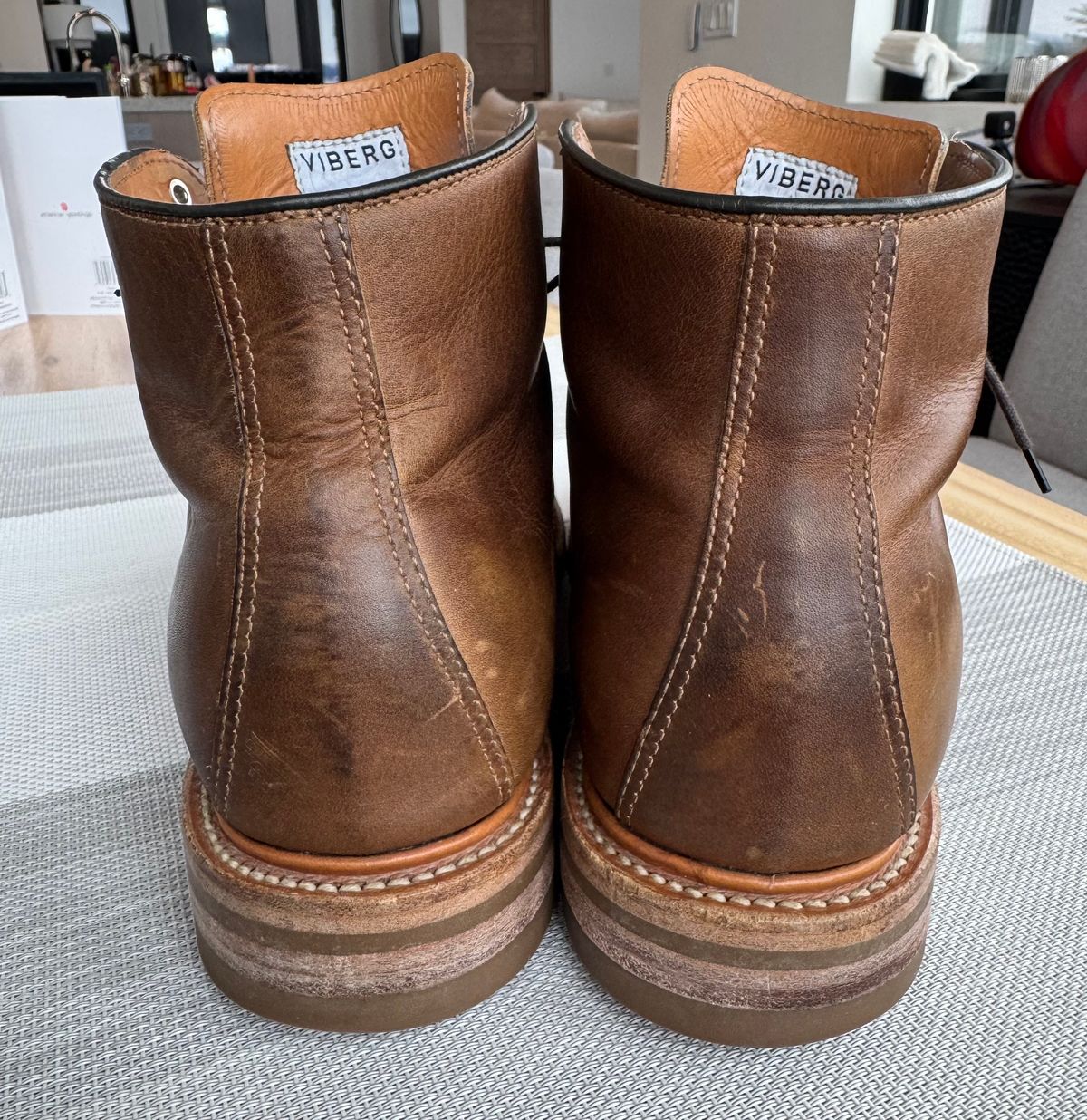 Photo by USMC_K9_VET on January 3, 2025 of the Viberg Service Boot in Camel Oiled Calf.