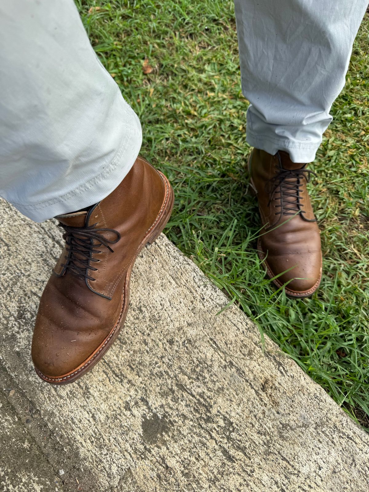 Photo by USMC_K9_VET on January 6, 2025 of the Viberg Service Boot in Camel Oiled Calf.