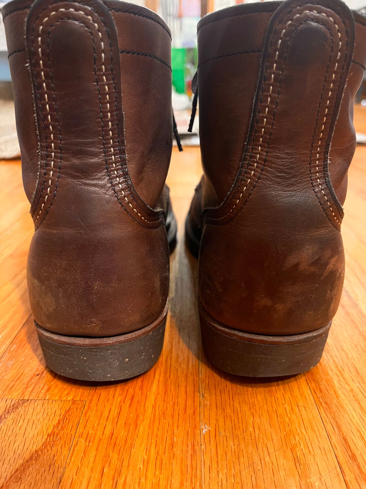 Photo by Kaz on May 17, 2025 of the Red Wing Iron Ranger in S.B. Foot Amber Harness.